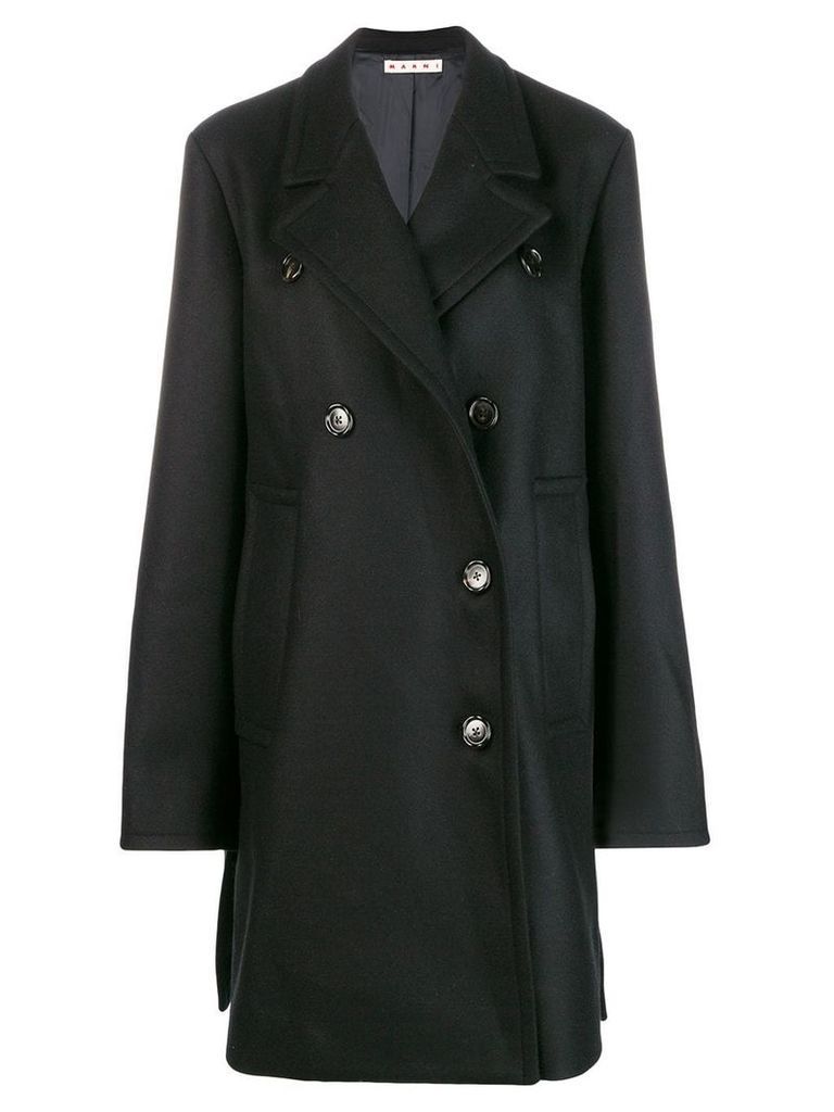 Marni double breasted coat - Black