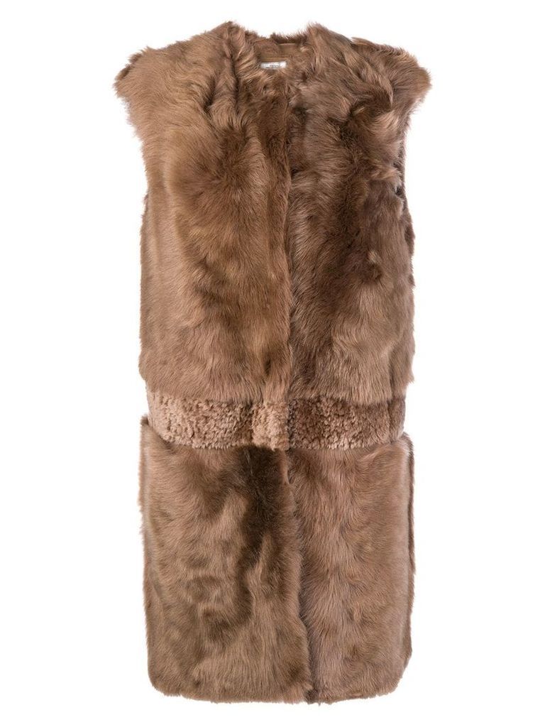 Desa 1972 sleeveless coat - Brown