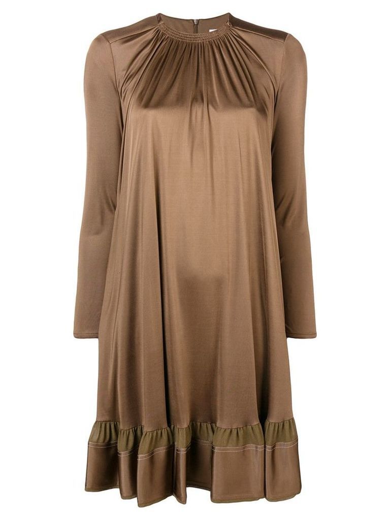 Chloé long-sleeve dress - Brown