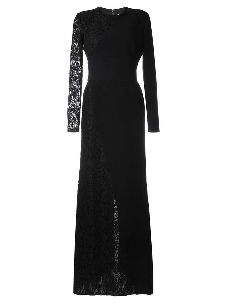 Fausto Puglisi lace panel dress - Black