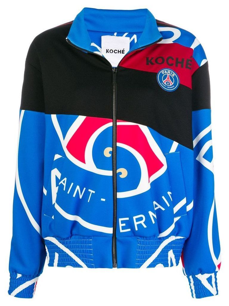 Koché PSG zip-up jacket - Blue