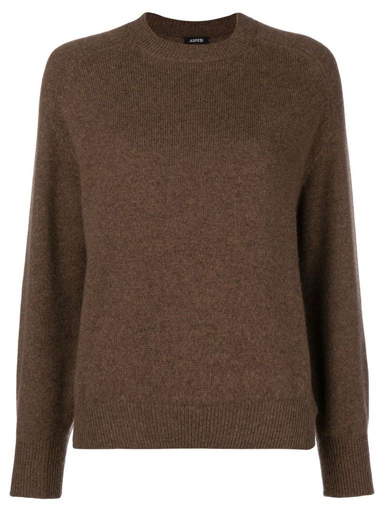 Aspesi loose knitted jumper - Brown