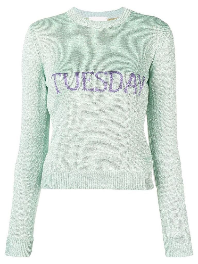 Alberta Ferretti Tuesday intarsia sweater - Green