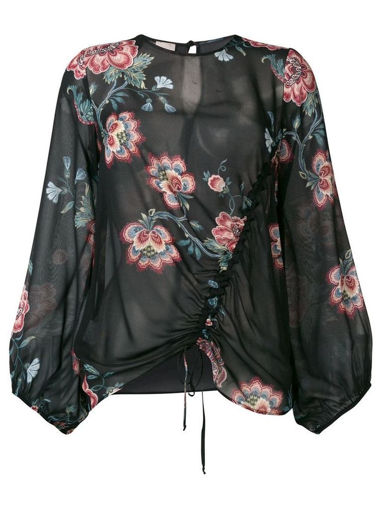 Pinko Ancora floral blouse - Black