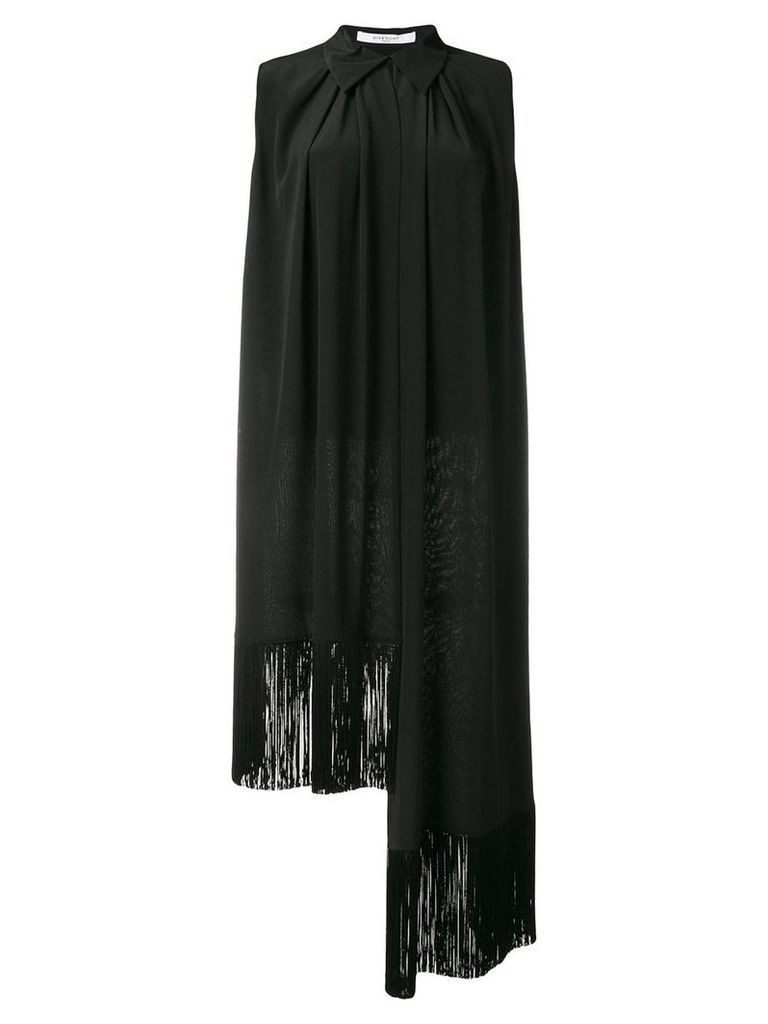 Givenchy asymmetric fringe trim blouse - Black