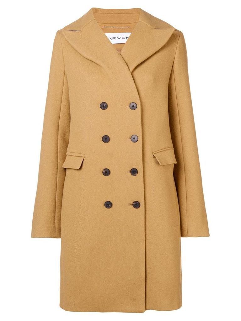 Carven double breasted coat - NEUTRALS