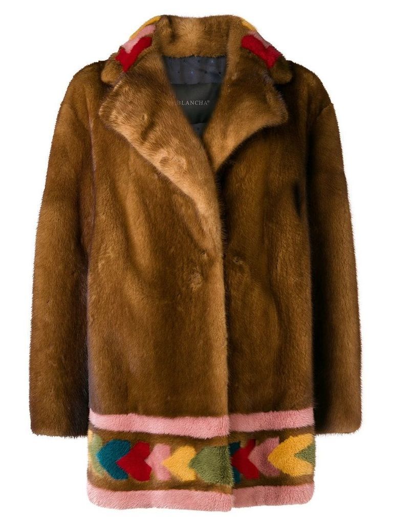 Blancha mink fur coat - Brown