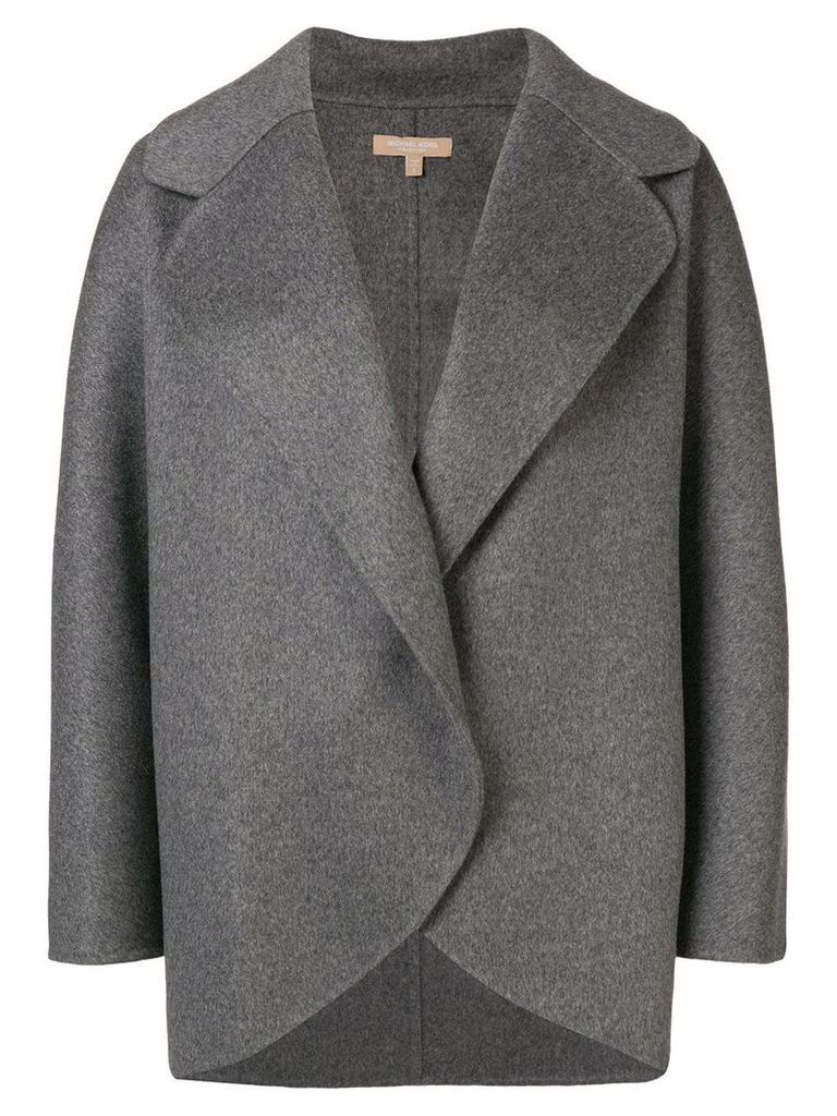 Michael Kors Collection oversized short coat - Grey