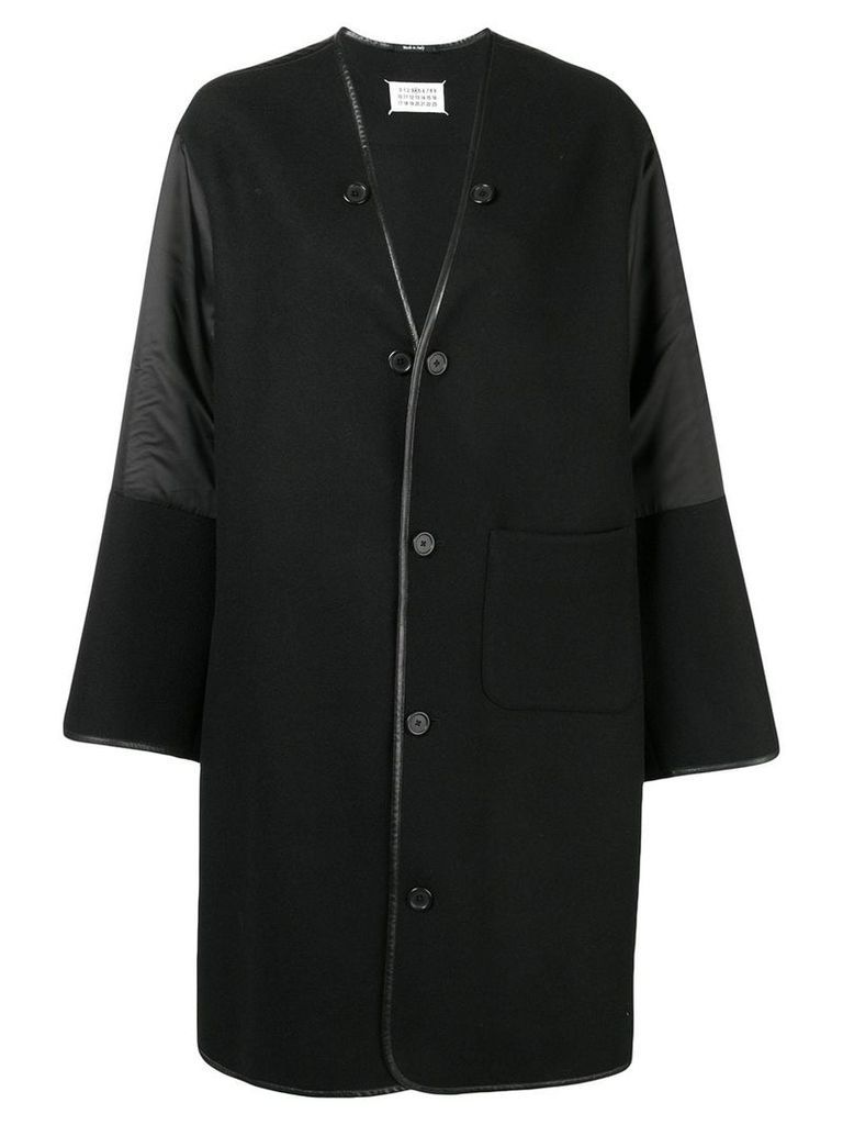 Maison Margiela oversized button coat - Black