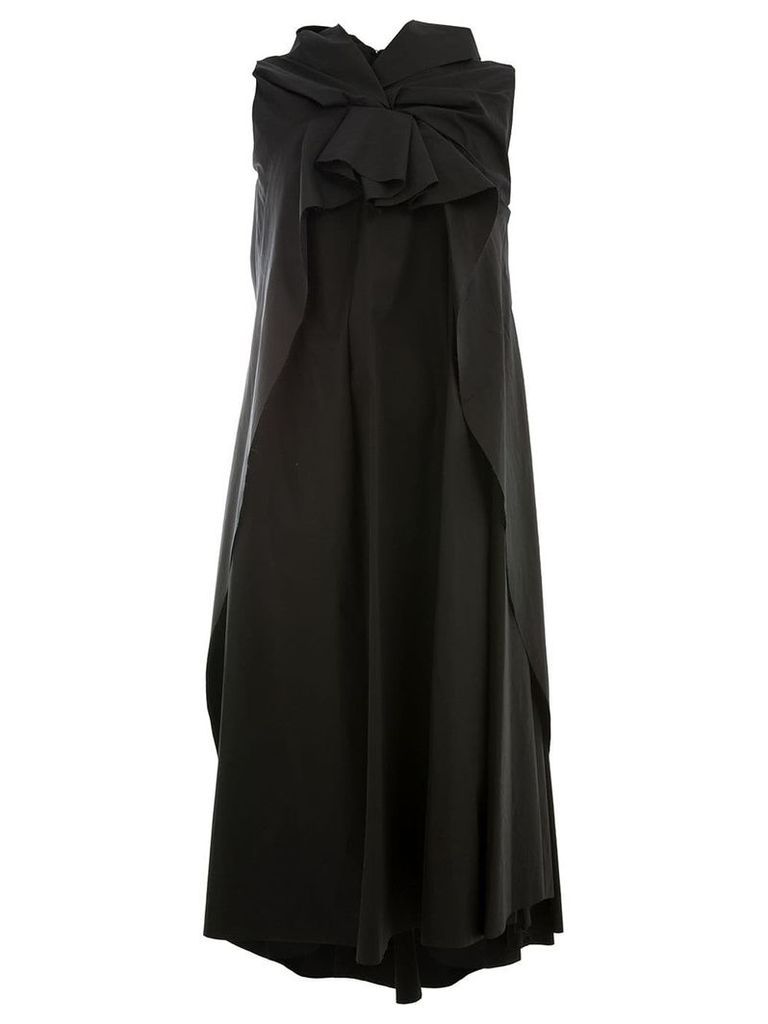 Aganovich oversized knot detail dress - Black