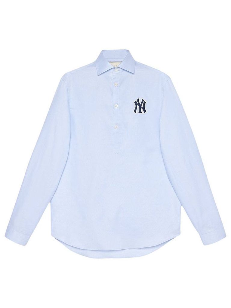 Gucci Cotton shirt with NY Yankees™ patch - Blue