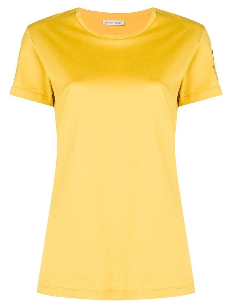 Moncler logo patch T-shirt - Yellow