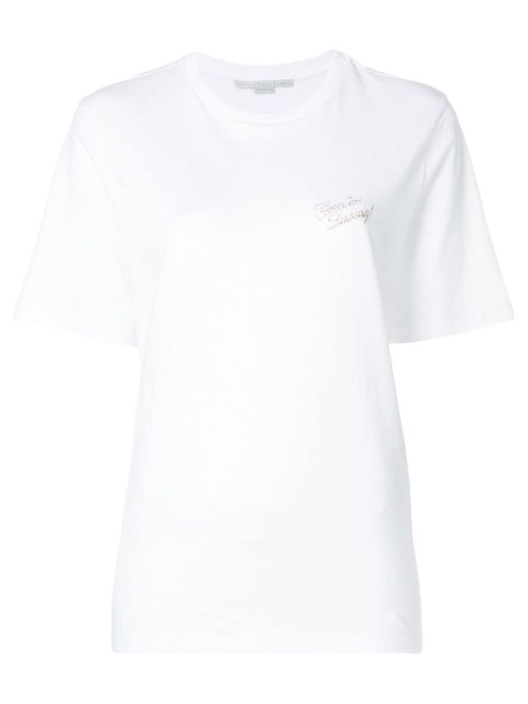 Stella McCartney plain round neck T-shirt - White