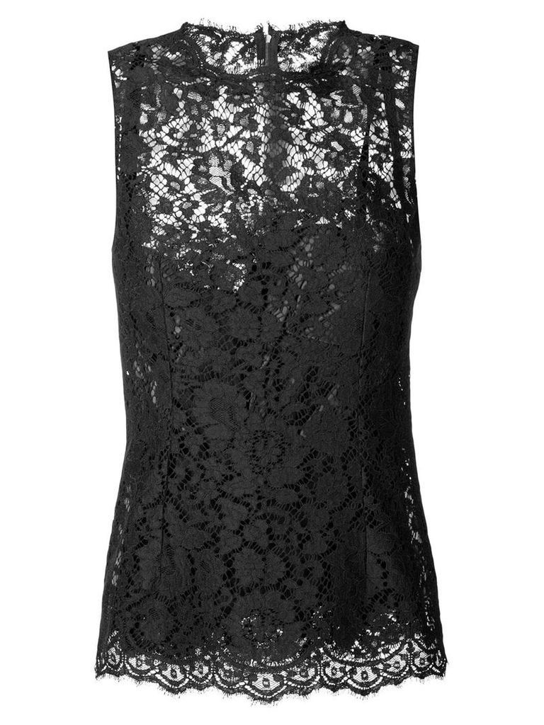 Dolce & Gabbana sleeveless lace top - Black