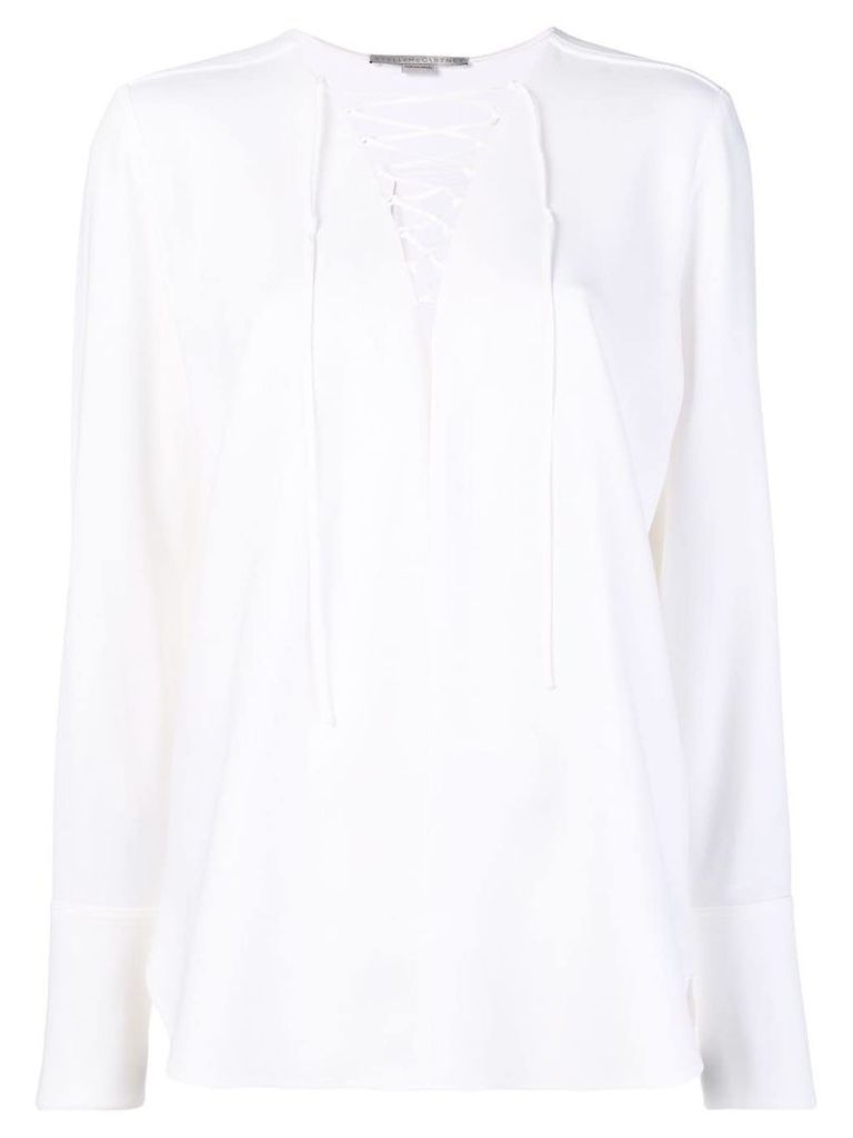 Stella McCartney long sleeved blouse - White