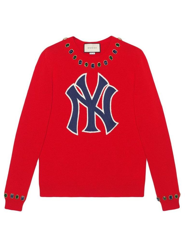 Gucci Wool sweater with NY Yankees™ patch - Red