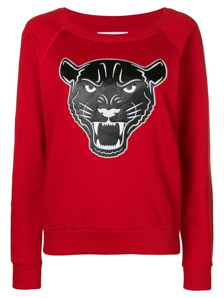 Quantum Courage panther head sweater - Red