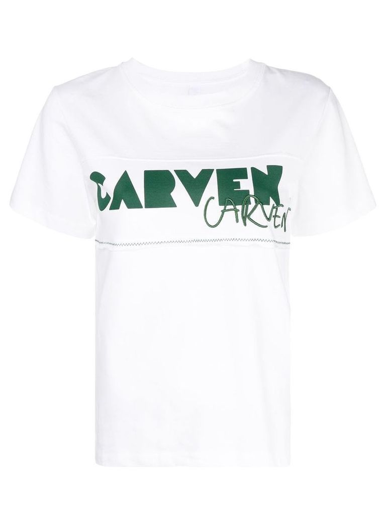 Carven logo crewneck T-shirt - White