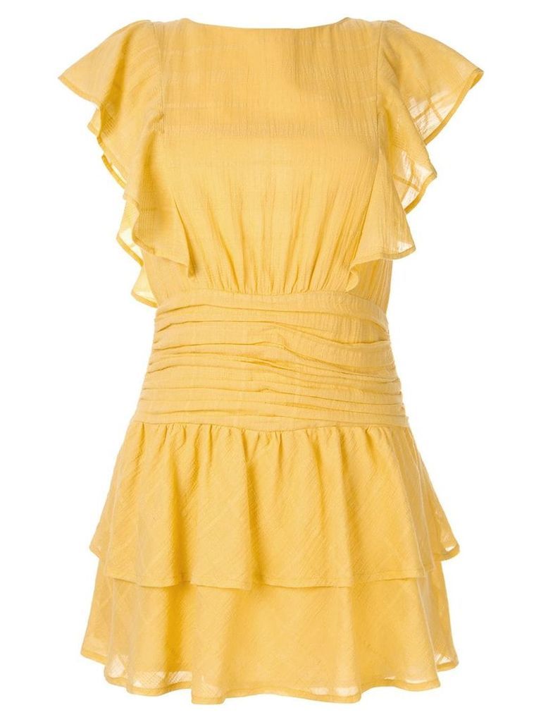 Suboo ruffled mini dress - Yellow