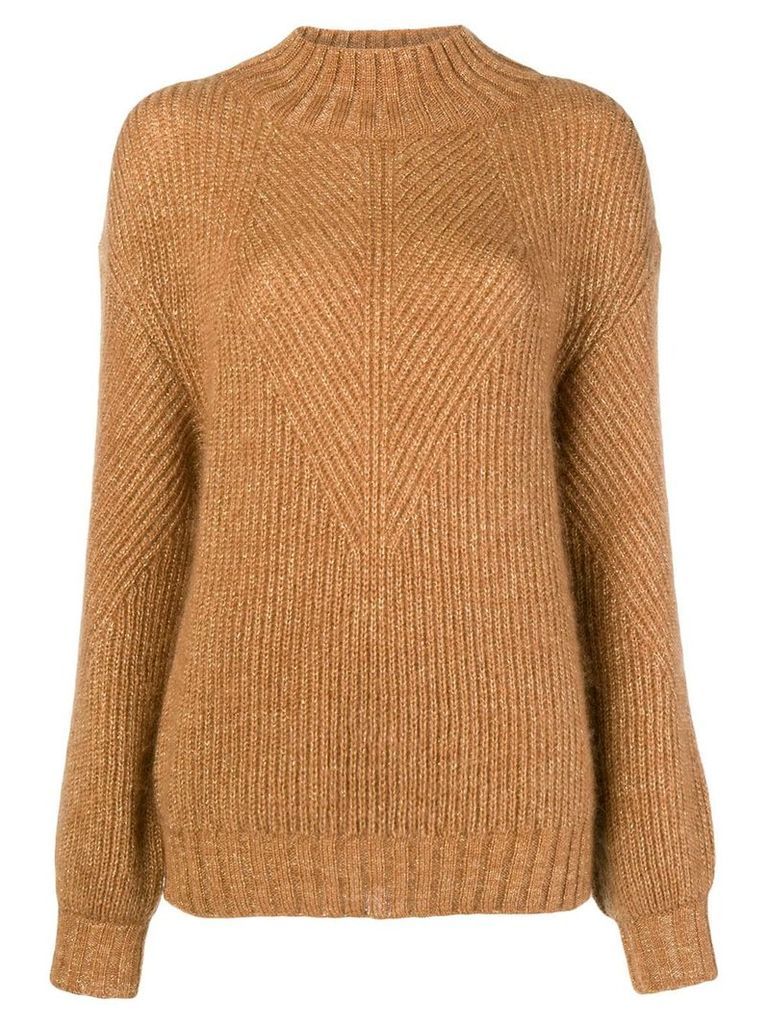 Alberta Ferretti turtleneck sweater - Brown