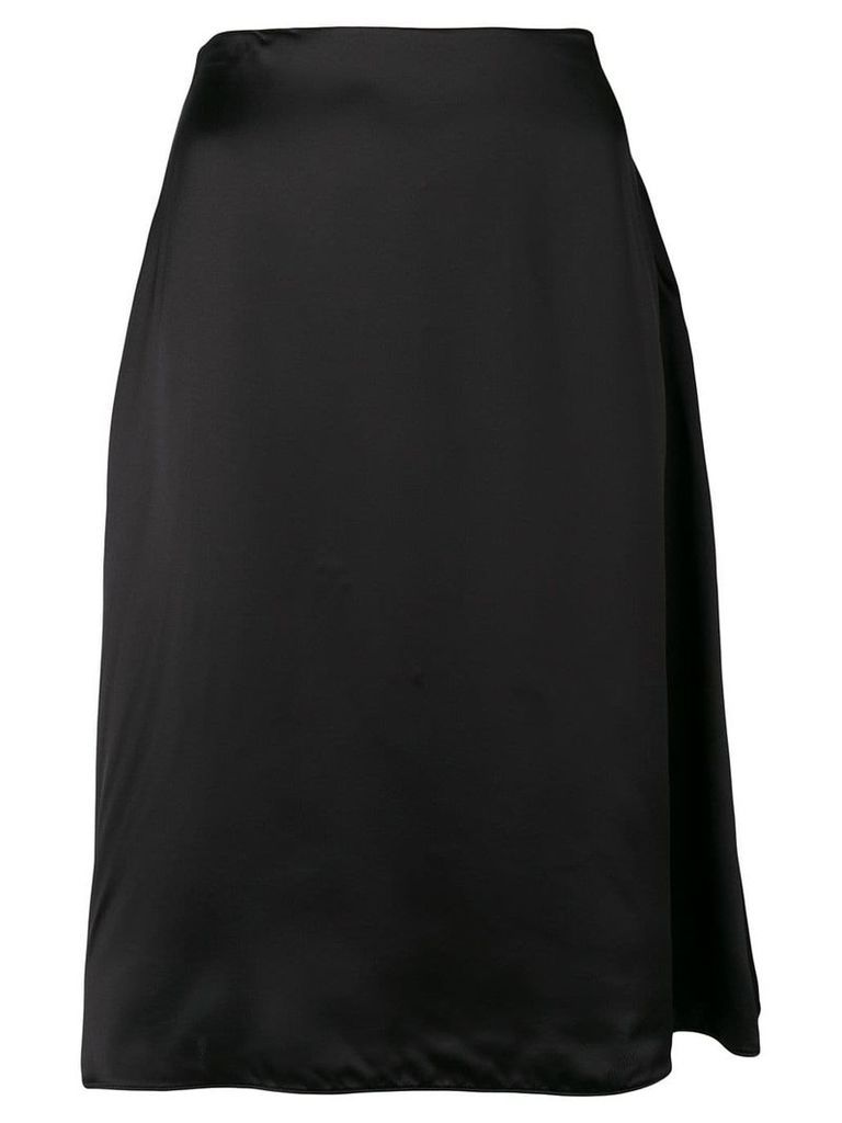 Jil Sander Navy A-line flared skirt - Black