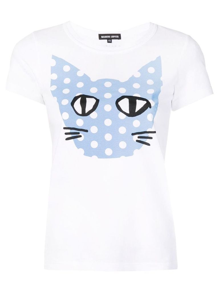 Markus Lupfer Kelly polka dot Coco Cat T-shirt - White