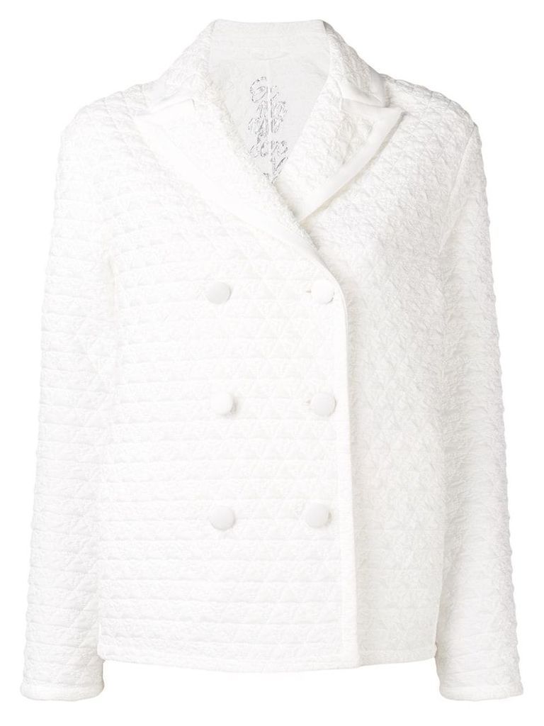 Ermanno Scervino quilted peacoat - White