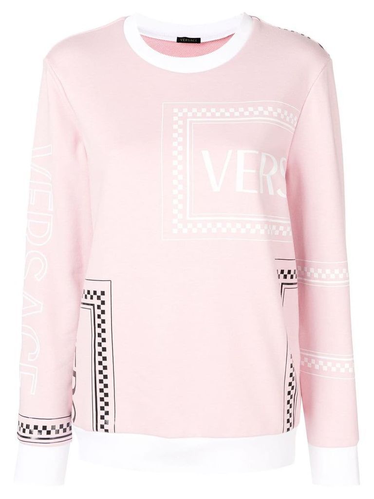 Versace logo mix print sweatshirt - A2242