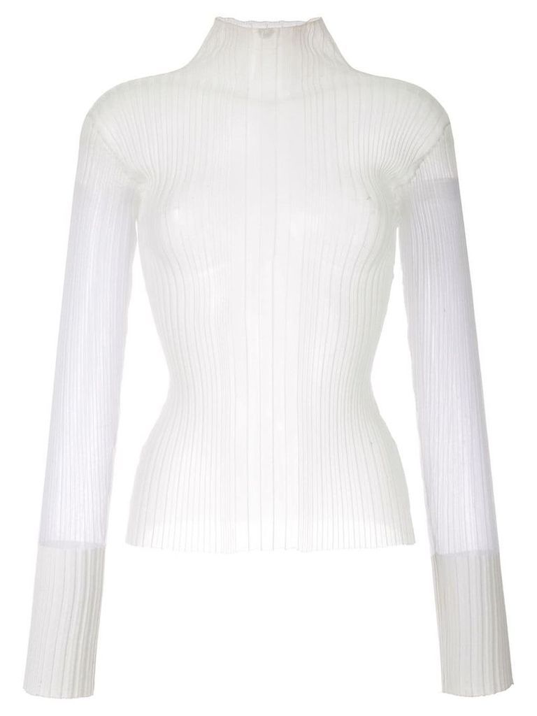 Dion Lee Opacity pleat top - White