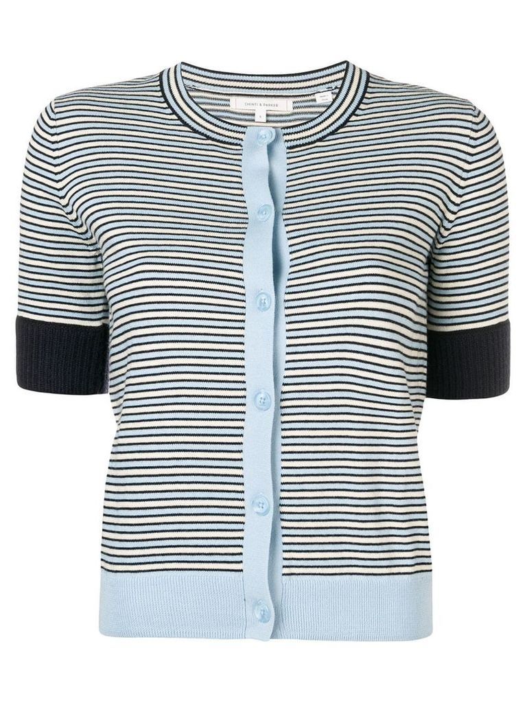Chinti & Parker striped knitted cardigan - Blue