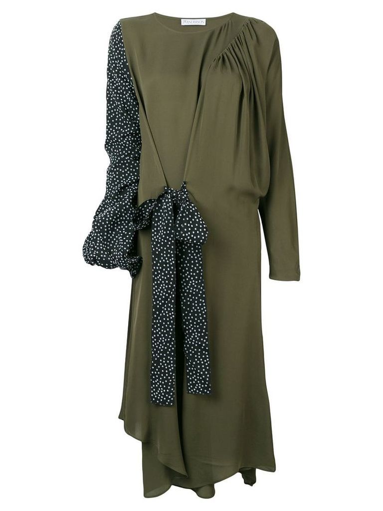 JW Anderson deconstructed draped dress - Green