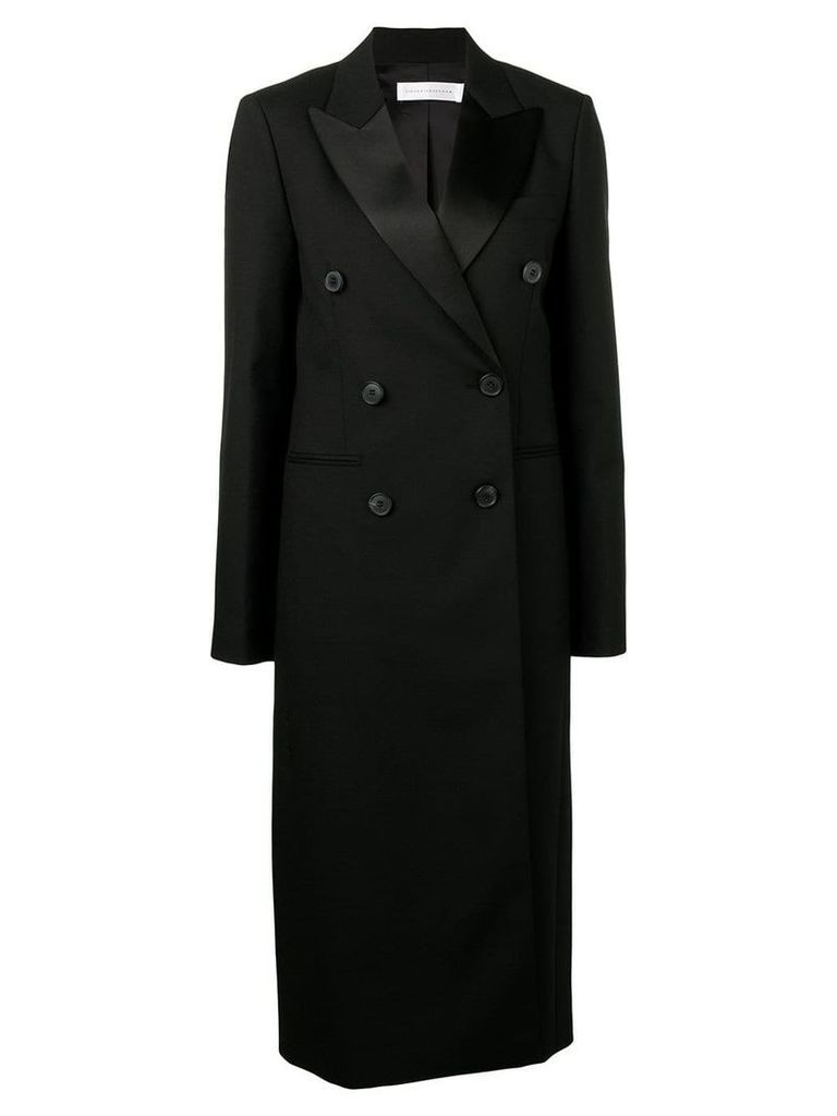 Victoria Beckham double breasted midi coat - Black