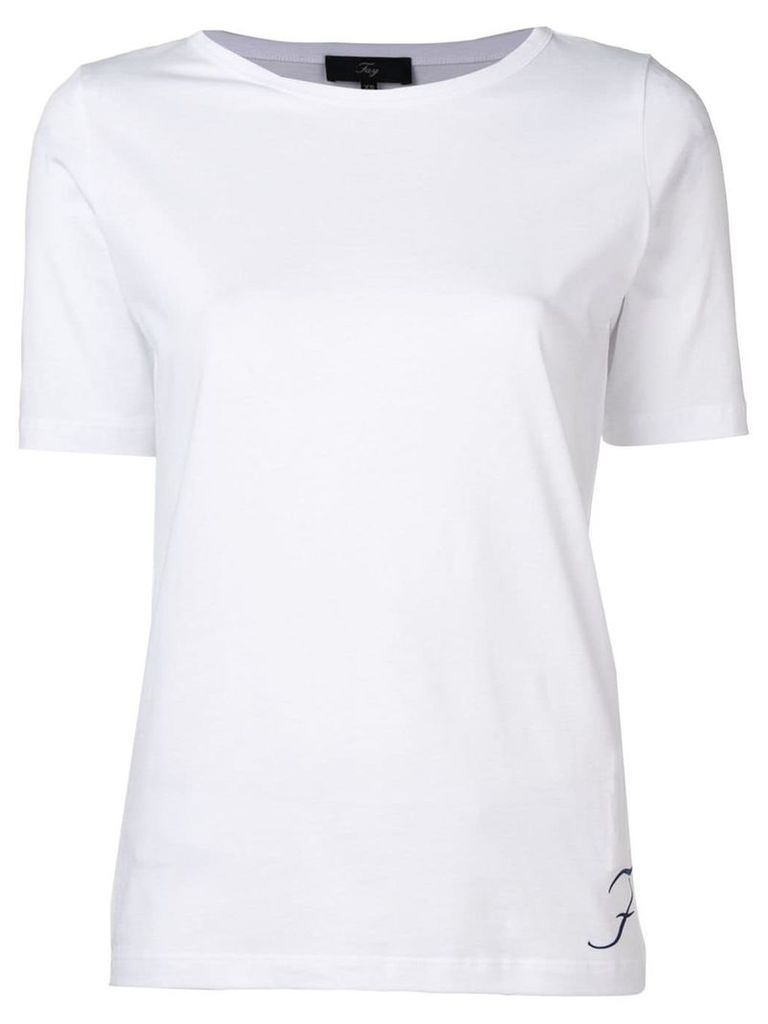 Fay logo printed T-shirt - White