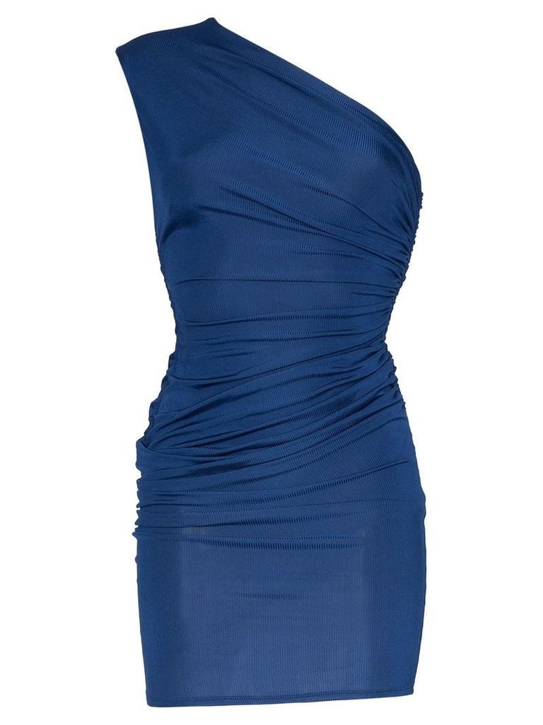 Alexandre Vauthier One shoulder mini dress - Blue