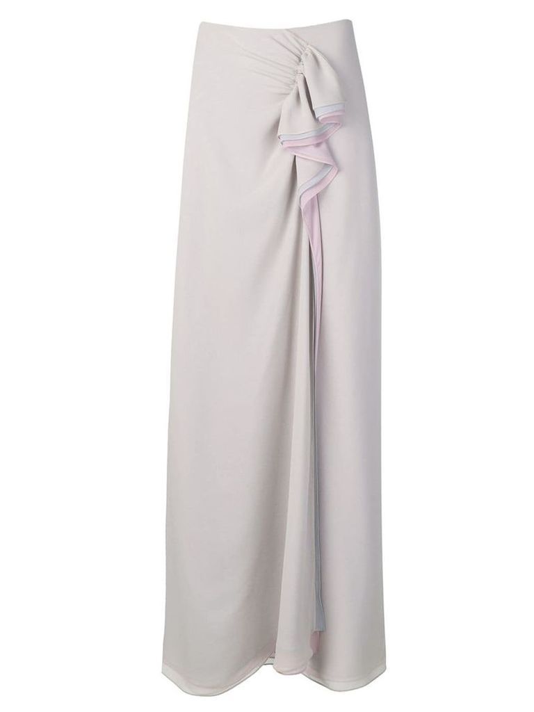 Giorgio Armani asymmetric wrap skirt - Grey
