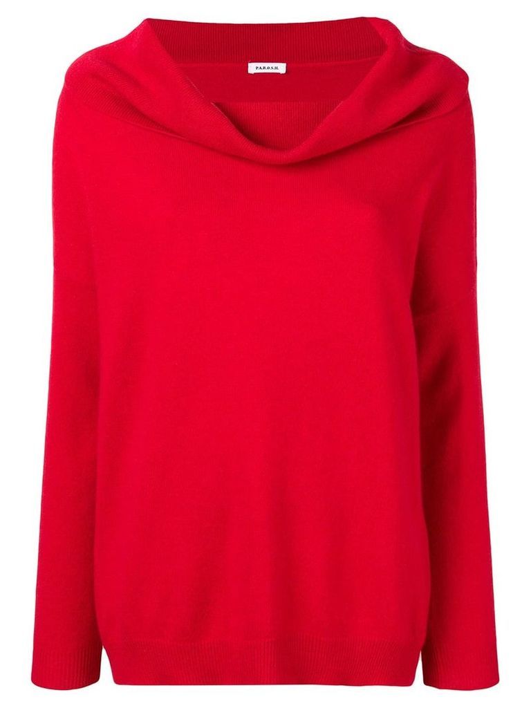 P.A.R.O.S.H. cashmere cowl neck sweater - Red