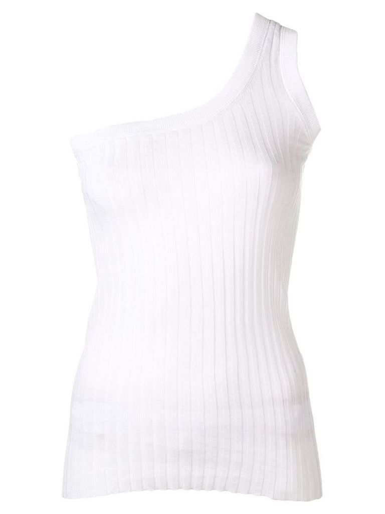 Circus Hotel one shoulder tank top - White