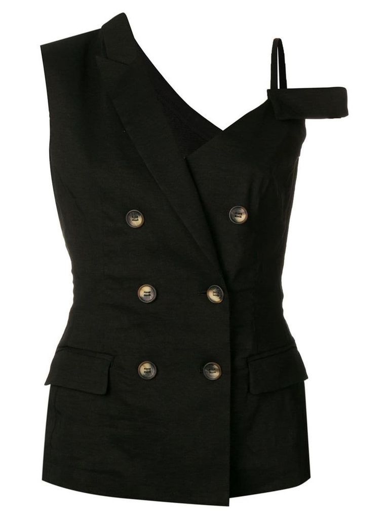 Pinko deconstructed waistcoat - Black