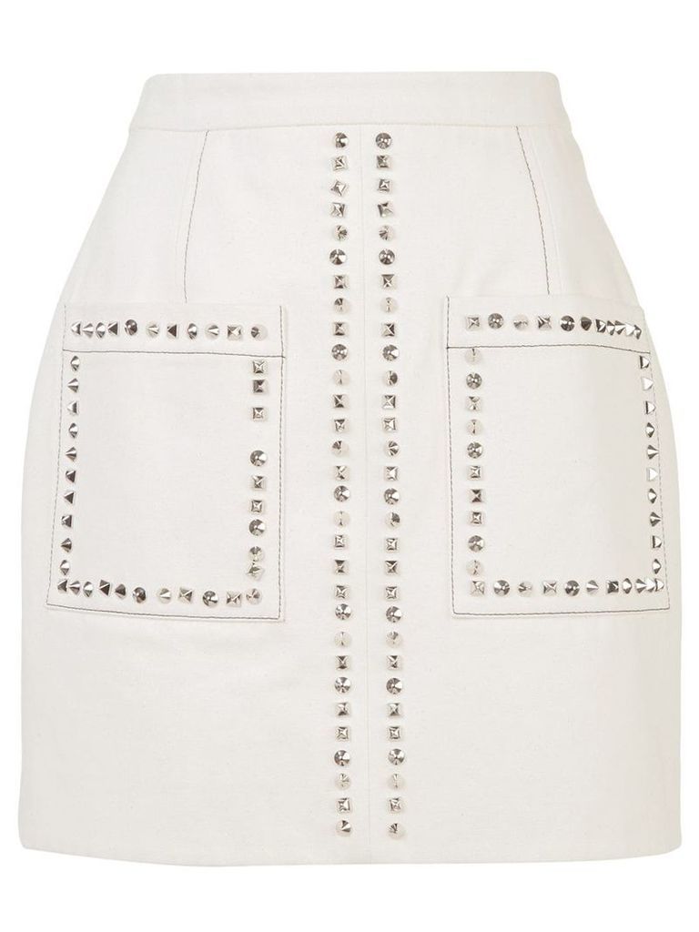 Proenza Schouler Studded Mini Skirt - White