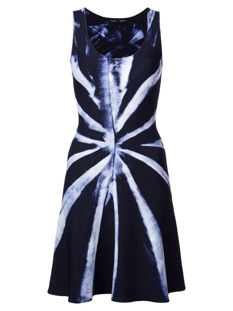 Proenza Schouler Tie Dye Knit Dress - Blue