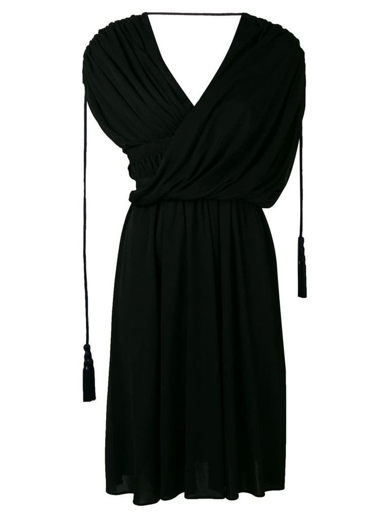 LANVIN draped asymmetrical dress - Black