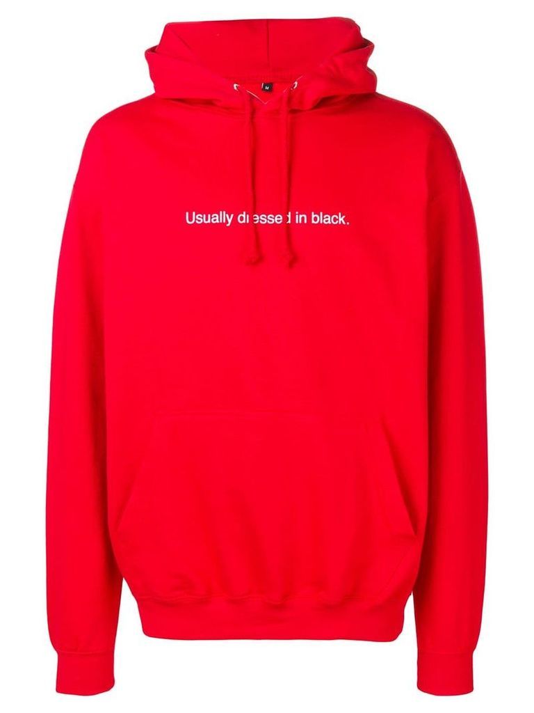 F.A.M.T. Usually Dressed In Black hoodie - Red