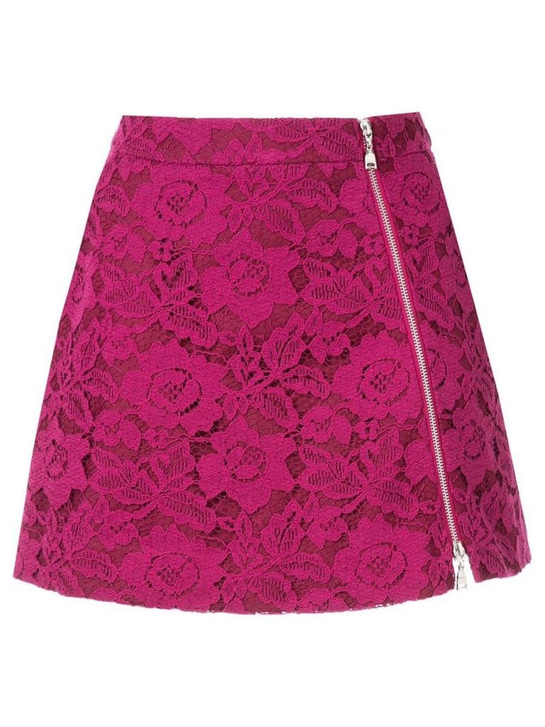 Loveless lace mini skirt - PURPLE