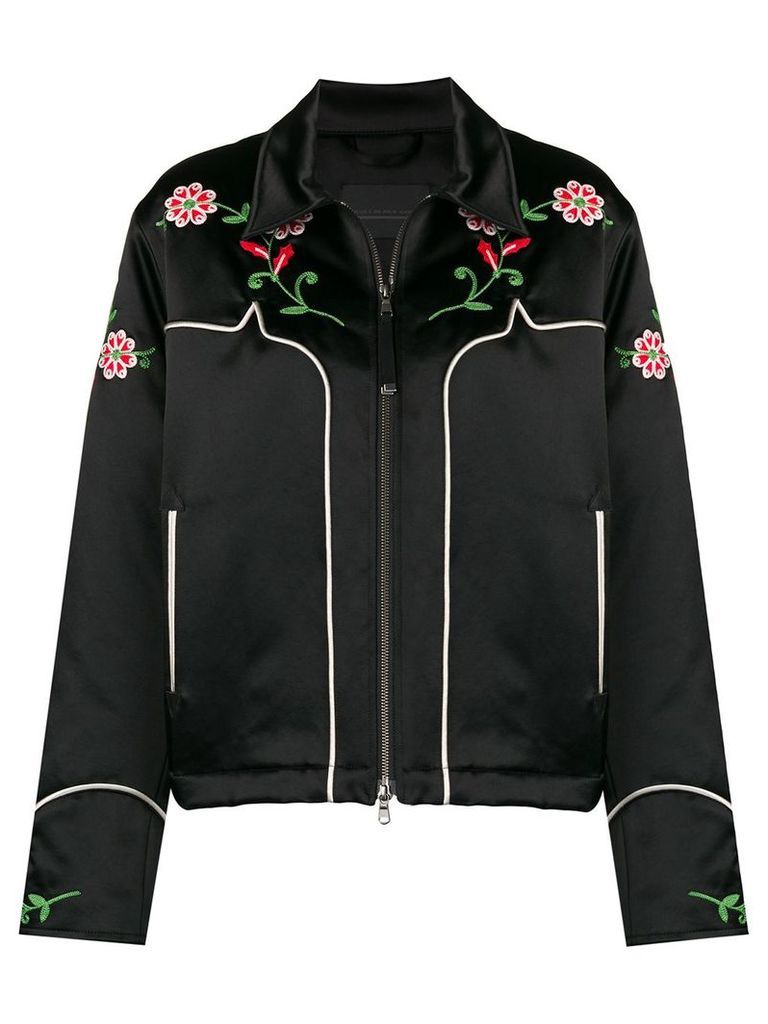 Diesel Black Gold cropped jacket in embroidered duchesse