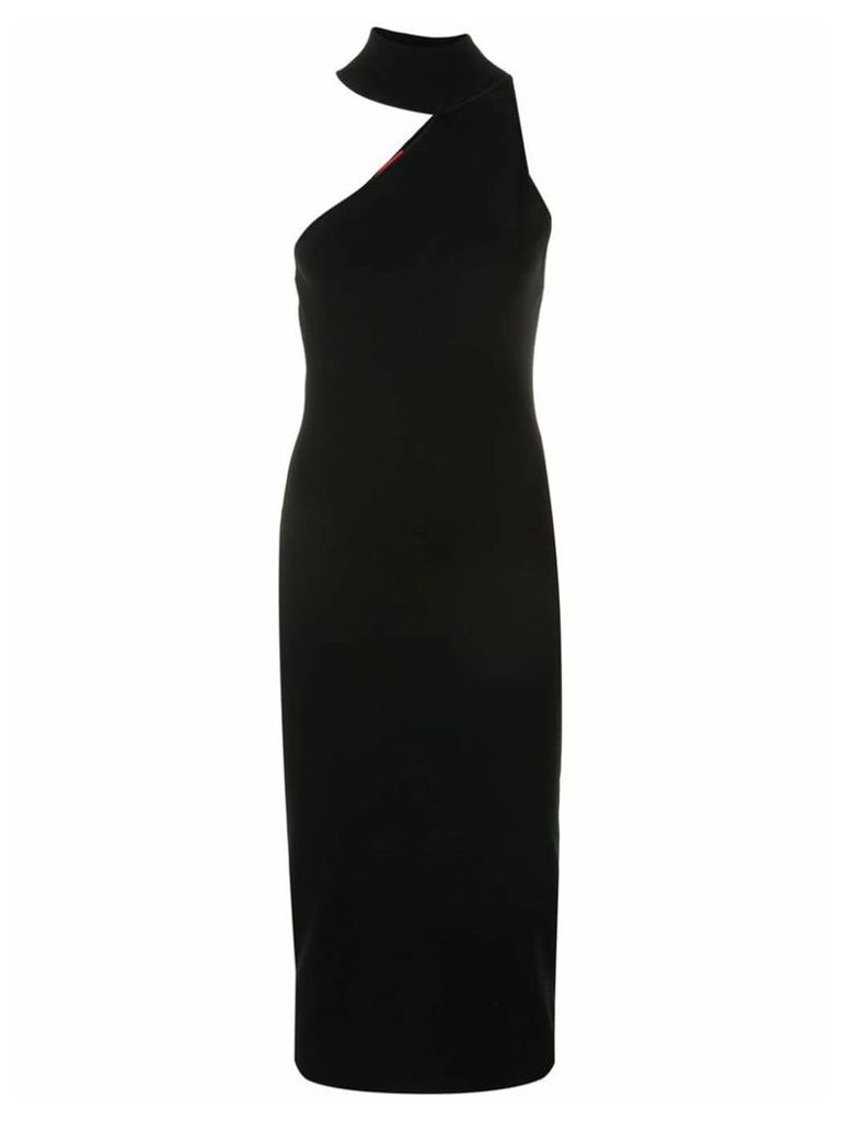 Solace London fitted midi dress - Black