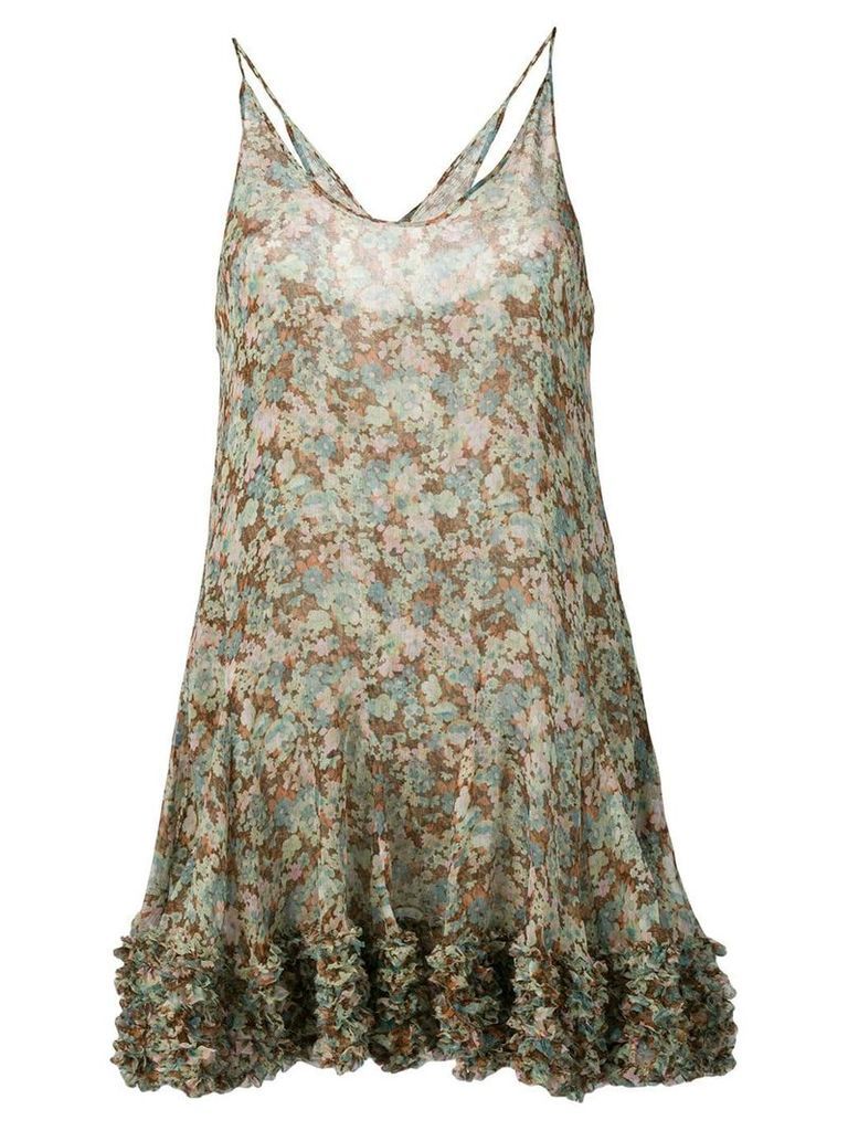 Stella McCartney meadow floral silk dress - Green