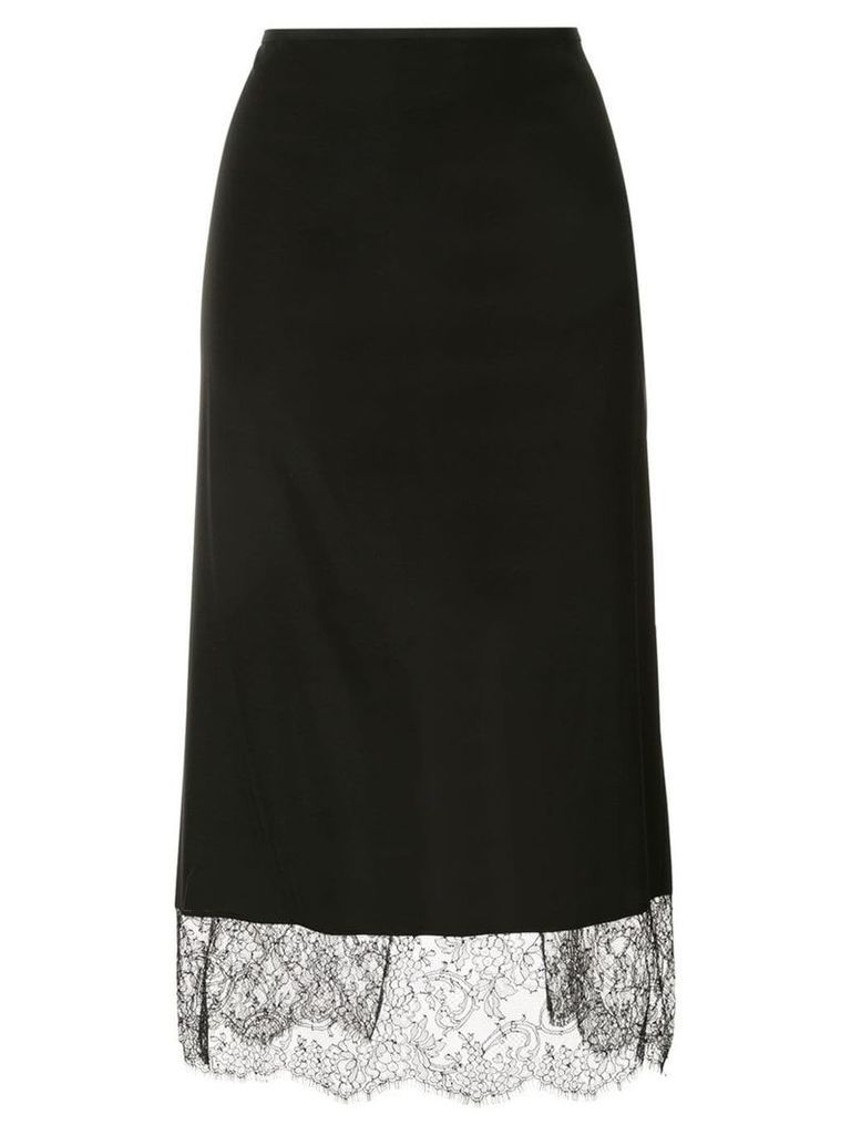 Tom Ford lace-detail midi skirt - Black