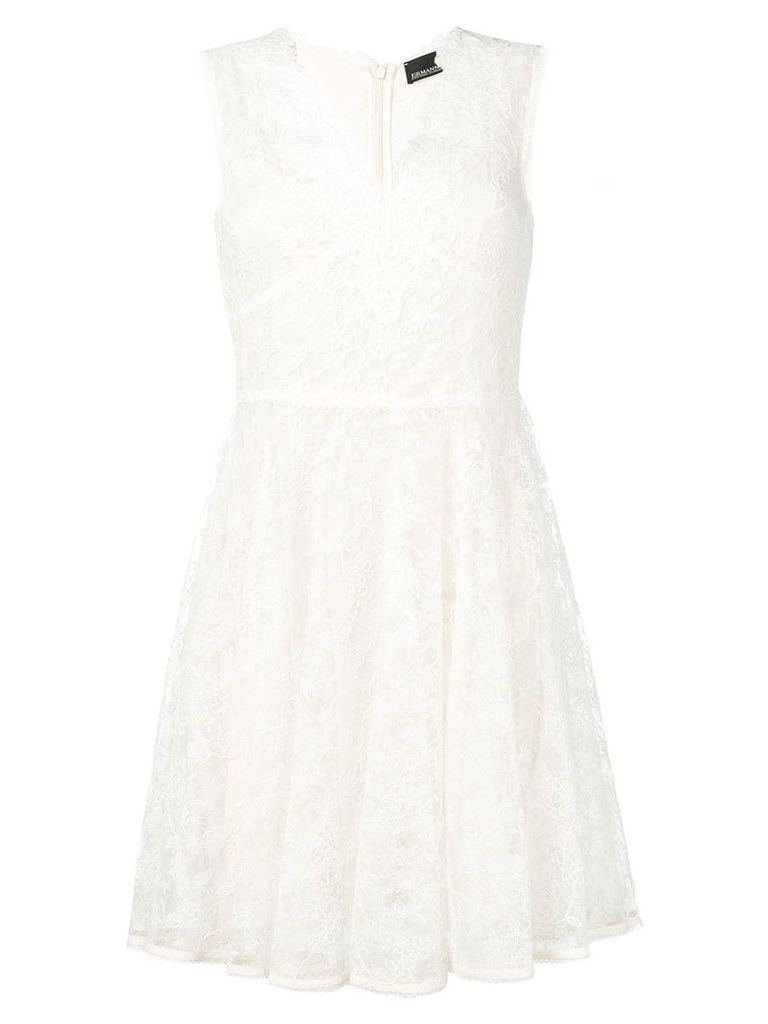 Ermanno Ermanno sleeveless flared dress - White