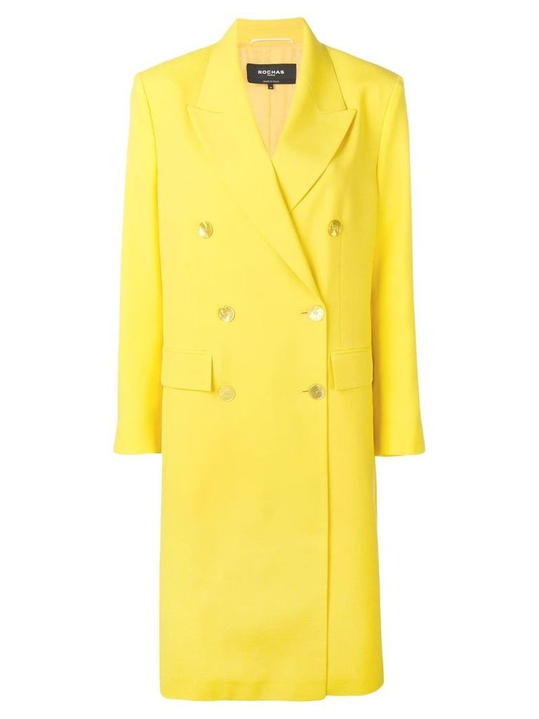 Rochas double breasted coat - Yellow