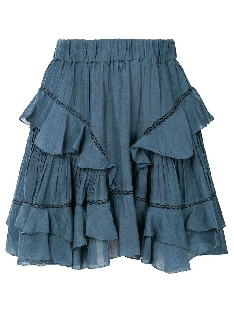 Isabel Marant Étoile Varese embroidered skirt - Blue